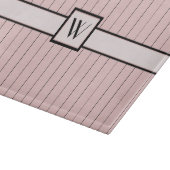 Roze met zwarte knuppels Glazen snijvlak Snijplank (Hoek)