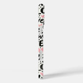 ROZE MET ZWARTE LIEFDE EN HARTEN Case-Mate iPhone CASE (Achterkant / Rechts)