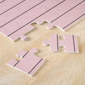 Roze met Zwarte Pinstrepen Puzzel (Zijkant)