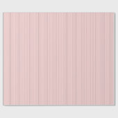 Roze met zwarte pinstripes Wrapping Paper Cadeaupapier (Vlak)