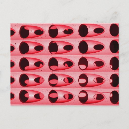 roze metaal briefkaart (Voorkant)