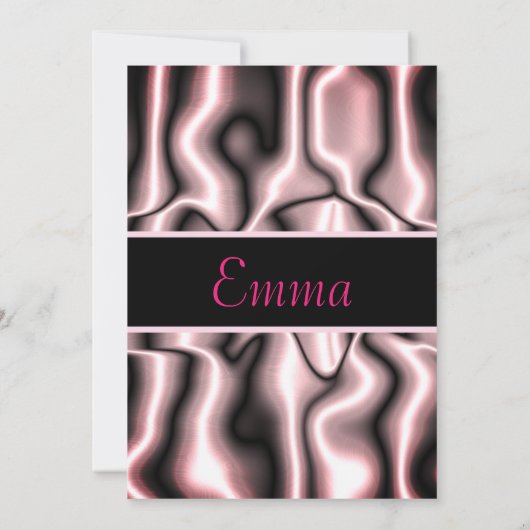 Roze Metaal Kaart (Achterkant)