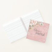 Roze metaal notitieboek (Binnen)
