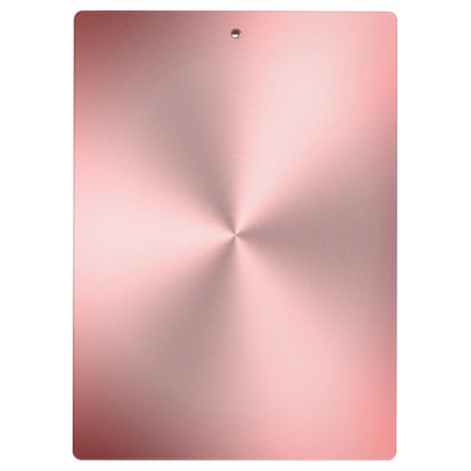 Roze metalen blik klembord (Achterkant)