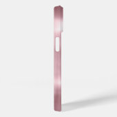 Roze metalen diamanten monogram extra luxueus Case-Mate iPhone case (Achterkant / Rechts)