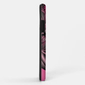 roze metalen fractal art iphone case (Achterkant/rechts)
