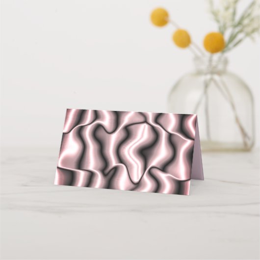 Roze metalen plaatskaarten plaatskaartje (Achterkant)