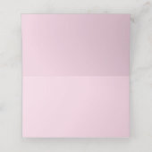 Roze metalen plaatskaarten plaatskaartje (Binnenkant ongevouwen)