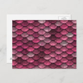 Roze metalen schalen textuur briefkaart (Voorkant / Achterkant)