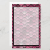 Roze metalen schalen textuur briefpapier (Voorkant / Achterkant)