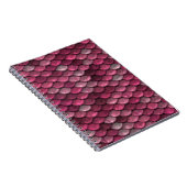 Roze metalen schalen textuur notitieboek (Rechterzijde)