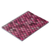 Roze metalen schalen textuur notitieboek (Linkerzijde)