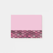 Roze metalen schalen textuur post-it® notes (Voorkant)