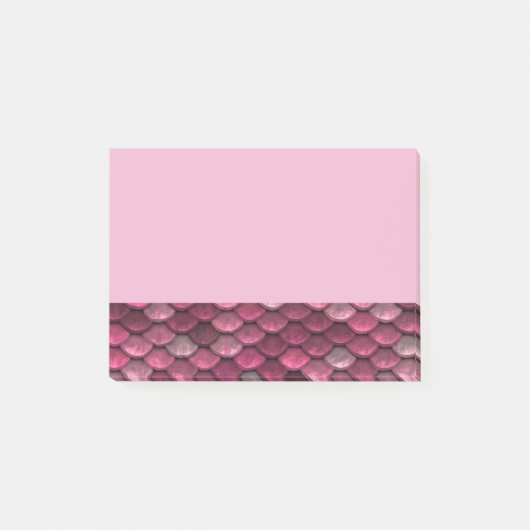 Roze metalen schalen textuur post-it® notes (Voorkant)