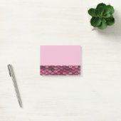 Roze metalen schalen textuur post-it® notes (Kantoor)