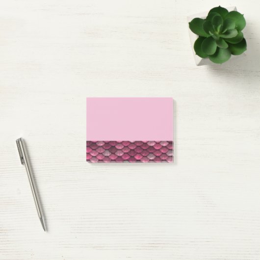 Roze metalen schalen textuur post-it® notes (Kantoor)