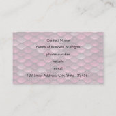 Roze metalen schalen textuur visitekaartje (Achterkant)