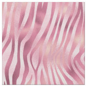 Roze metalen zebra Afdrukken Stof (Close Up)