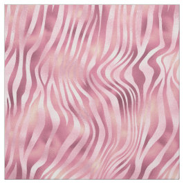Roze metalen zebra Afdrukken Stof