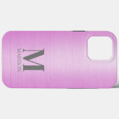 Roze Metallic Gepersonaliseerd Case-Mate iPhone Case (Achterkant (horizontaal))