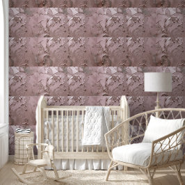 Roze Metallic Gipspleister Tegels Behang