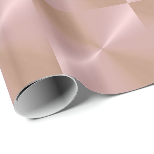 Roze Metallic inpakpapier (Rol Hoek)