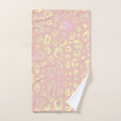 Roze Metallic luipaard Patroon Bad Handdoek (Handdoek)