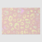 Roze Metallic luipaard Patroon Tissuepapier (Voorkant)