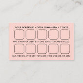 Roze Metallic QR-code Beloningszakelijke kaart Visitekaartje (Achterkant)