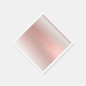 Roze Metallic Trouw Baby Shower Servet (Hoek)