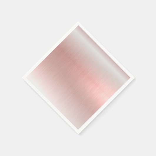 Roze Metallic Trouw Baby Shower Servet (Hoek)