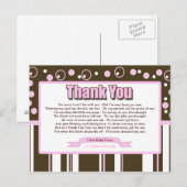 Roze metro briefkaart (Voorkant / Achterkant)