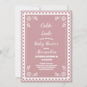 Roze Mexicaans Cielito Lindo Baby shower Kaart (Voorkant)