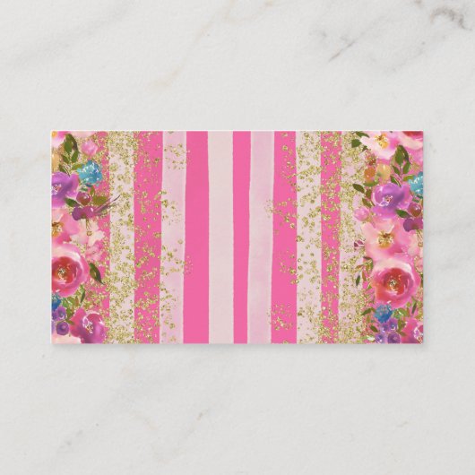 Roze Mexicaans Meisje Fiesta Baby Shower Luier Raf Informatiekaartje (Achterkant)