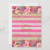 Roze Mexicaans meisje Fiesta draait om de geboorte Kaart (Achterkant)