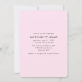 Roze Mexicaans thema vrijgezellenfeest Kaart (Achterkant)