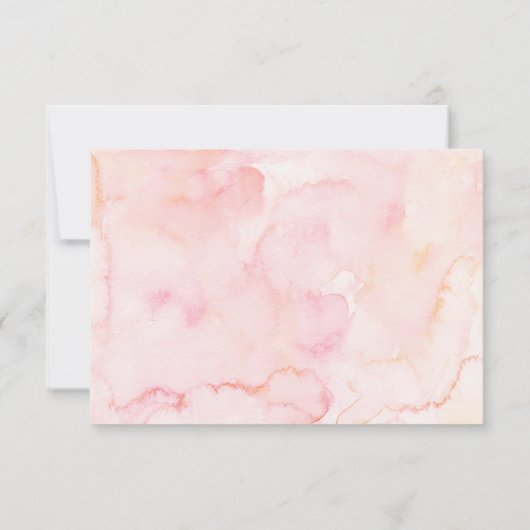 Roze Mexicaanse Angel Baby Heaven Sent Baby shower Bedankkaart (Achterkant)