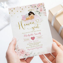 Roze Mexicaanse Angel Baby Heaven Sent Baby shower