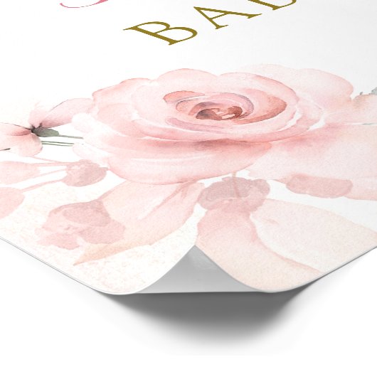 Roze Mexicaanse Angel Baby Heaven Verzonden Welkom Poster (Hoek)