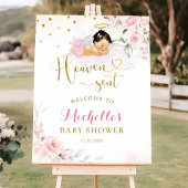 Roze Mexicaanse Angel Baby Heaven Verzonden Welkom Poster