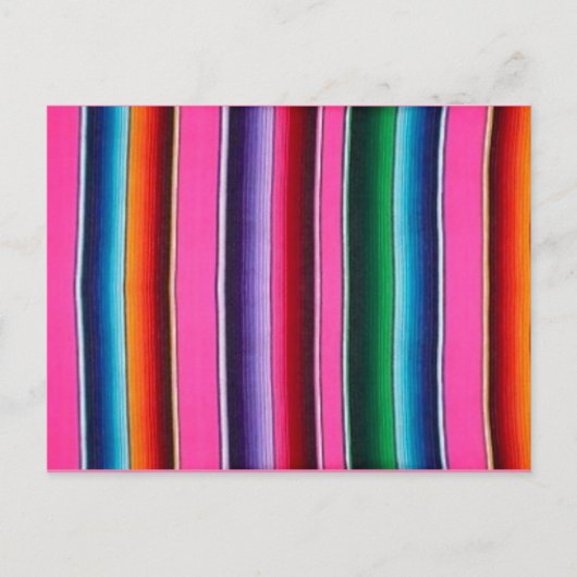 Roze Mexicaanse Blanket met meerdere servers Briefkaart (Voorkant)