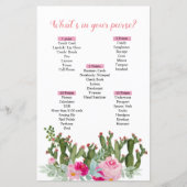 Roze Mexicaanse cactus Wat is er in je paardenspel (Voorkant)