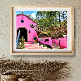 Roze Mexicaanse kapel Poster