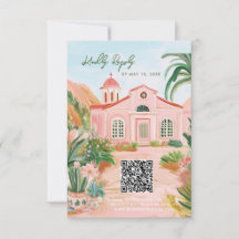 Roze Mexico Bestemming QR Code