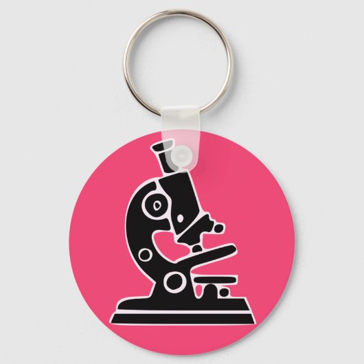Roze microscoop sleutelhanger (Voorkant)