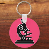 Roze microscoop sleutelhanger (Voorkant)