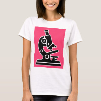 Roze microscoop t-shirt