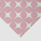Roze Mid Century Modern Boho Geometrisch Elegant Tissuepapier (Detail)