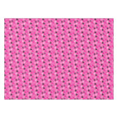 Roze Mid Century Modern Hearts Tafelkleed (Voorkant (Horizontaal))