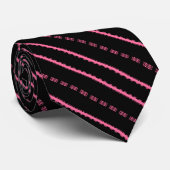 Roze Middernacht Stropdas (Opgerold)